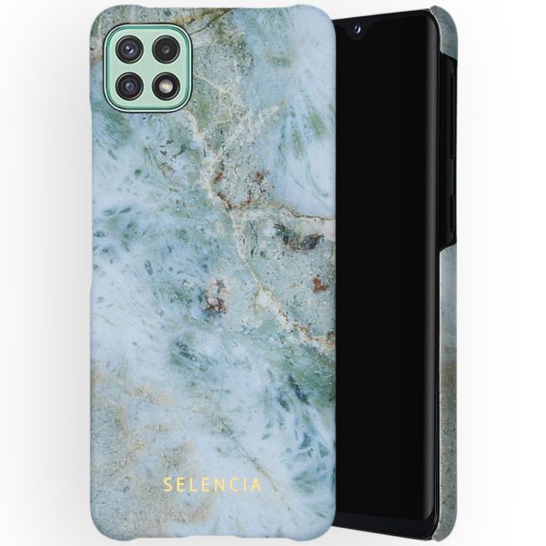 Selencia Maya Fashion Backcover Samsung Galaxy A22 (5G) - Marble Blue