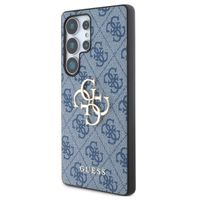 Guess 4G Metal Logo Backcover Samsung Galaxy S25 Ultra - Blauw