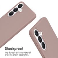 imoshion Silicone Case with Strap Samsung Galaxy S26 FE - Sand Pink