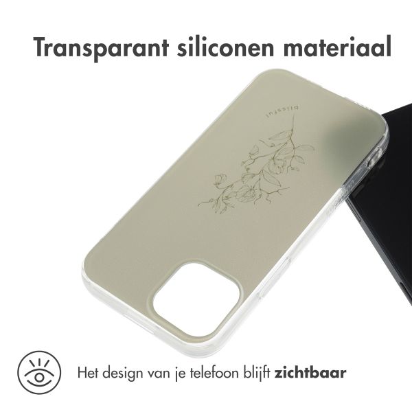 imoshion Design hoesje Apple iPhone 13 Mini - Floral Green