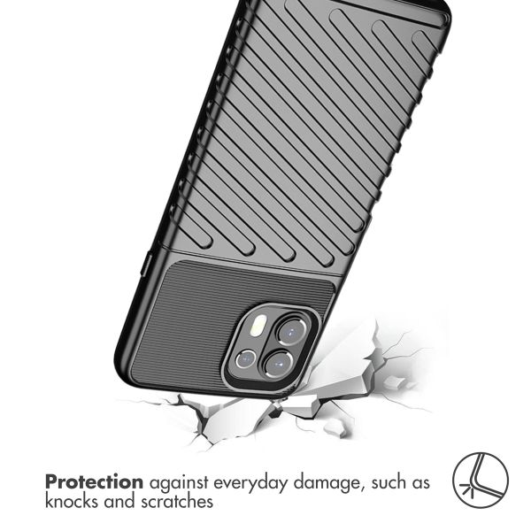 imoshion Thunder Backcover Motorola Edge 20 Lite - Zwart