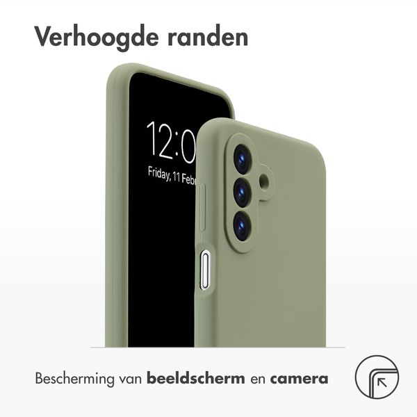 Accezz Liquid Silicone Backcover Samsung Galaxy A18 (4G) - Cooper Green