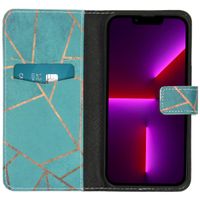 imoshion Design Softcase Bookcase Apple iPhone 13 Pro - Blue Graphic