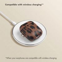 Selencia Sabi case leopard print  Apple AirPods 1 / 2 - Mocha Brown