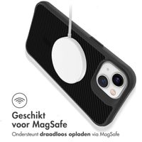 imoshion Rugged Hybrid Carbon Case met MagSafe Apple iPhone 13 - Zwart