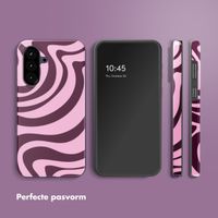 Selencia Vivid Backcover Samsung Galaxy A57 (5G) - Wavy Swirl Pink Plum