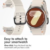 imoshion Wave Silicone Band Samsung Galaxy Watch 4 / 5 / 6 / 7 / FE (20 mm) - Starlight