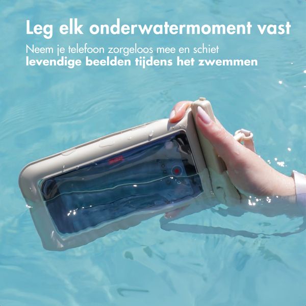 imoshion Floating Waterproof Pouch - Universeel waterdicht telefoonhoesje - Beige