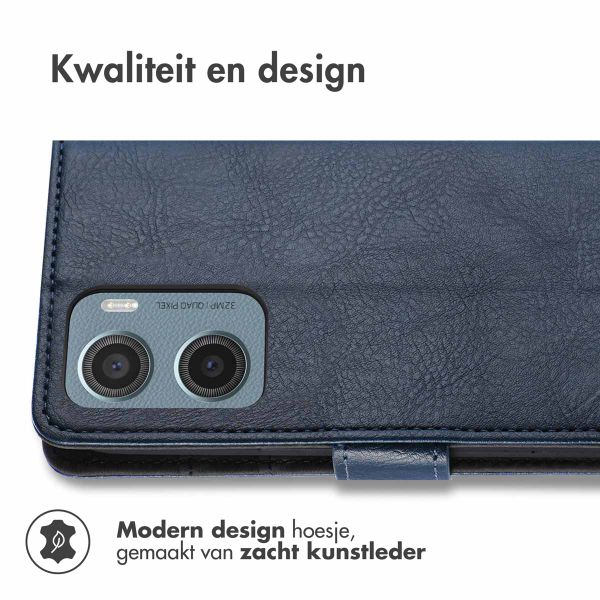 imoshion Luxe Bookcase Motorola Moto G05 / E15 - Donkerblauw