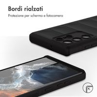 imoshion EasyGrip Backcover Samsung Galaxy S22 Ultra - Zwart