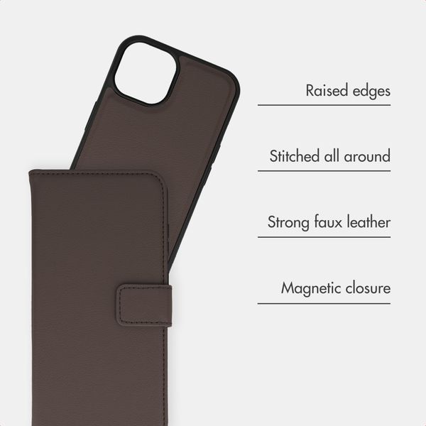 imoshion Uitneembare 2-in-1 Luxe Bookcase Apple iPhone 14 - Bruin