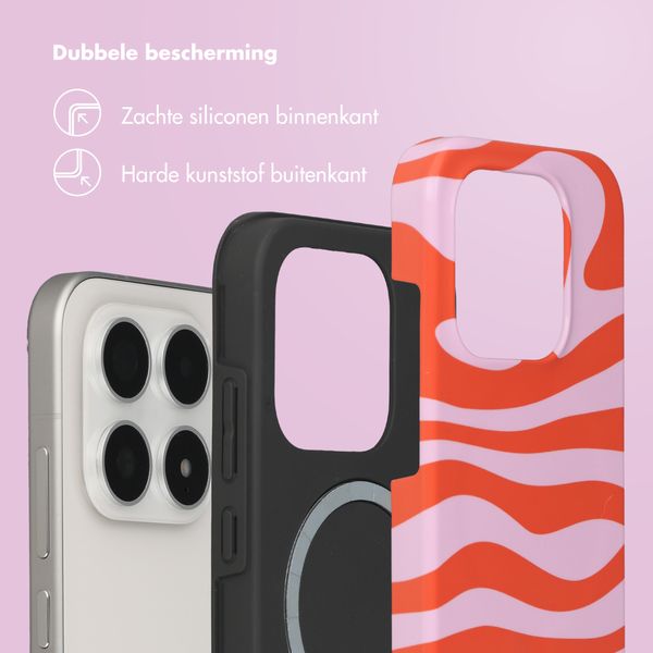 Selencia Vivid Backcover met MagSafe Xiaomi 17 - Dream Swirl Pink