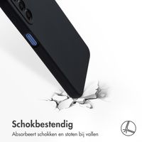 Accezz Liquid Silicone Backcover Samsung Galaxy A17 - Zwart