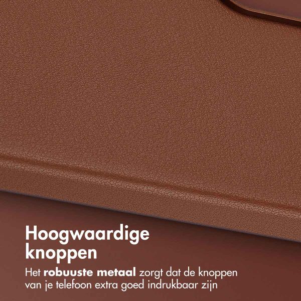 Accezz MagSafe Leather Backcover Samsung Galaxy A36 / A56 - Coffee Brown