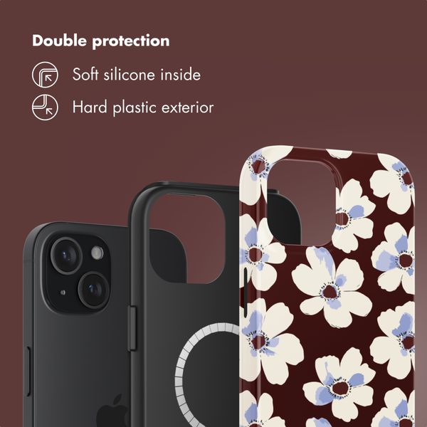 Selencia Vivid Back Cover with MagSafe Apple iPhone 15 - Choco Flower Pop