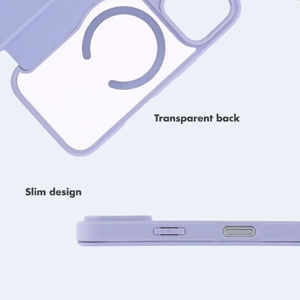 imoshion Transparent Wallet Case with MagSafe Apple iPhone 18 Pro / 17 Pro - Lilac