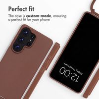 imoshion Silicone Case with Strap Samsung Galaxy S26 Ultra - Brown