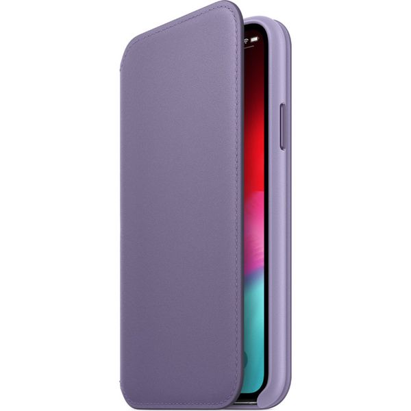 Apple Leather Folio Bookcase Apple iPhone X / Xs - Lila