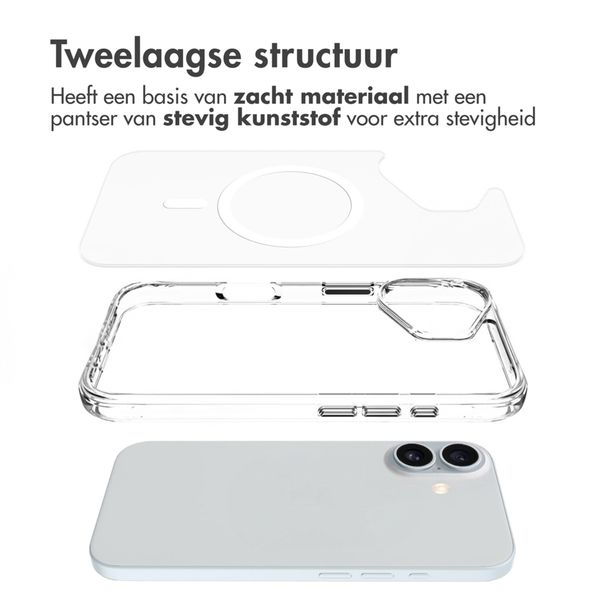 imoshion Rugged Air MagSafe Case Apple iPhone 16 - Transparant