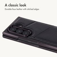 imoshion Faux Leather MagSafe Back Cover with Card Holder Samsung Galaxy Z Fold 8 Ultra - Black