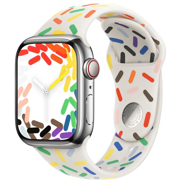 Apple Sport Band Apple Watch Series 1 t/m 9 / SE (38/40/41 mm) | Series 10 (42 mm) - Maat M/L - Pride Edition