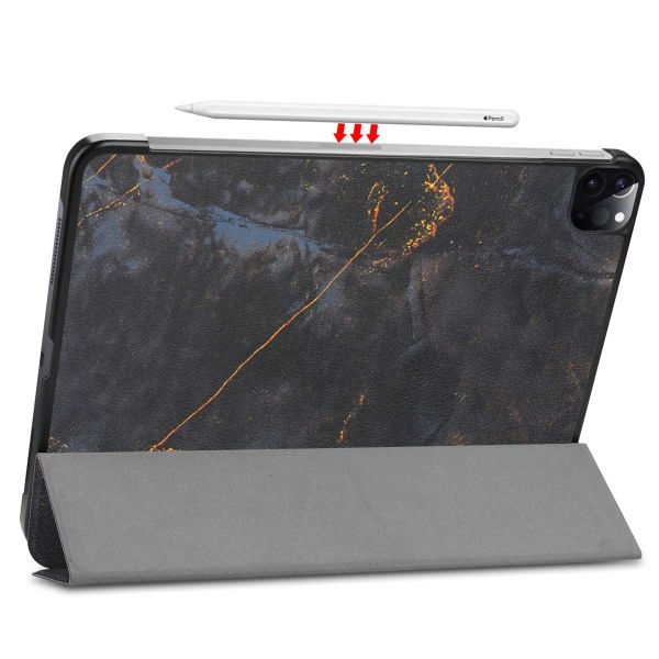 imoshion Design Trifold Bookcase Apple iPad Pro 11 (2022/2021) - Black Marble