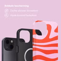 Selencia Vivid Backcover met MagSafe Apple iPhone 13 - Dream Swirl Pink