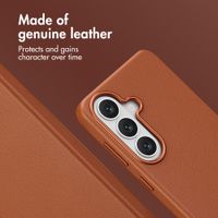 Accezz Leather Back Cover with MagSafe Samsung Galaxy S26 - Sienna Brown