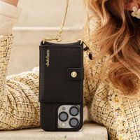 Dutchies MagSafe Backcover met pashouder Apple iPhone 13 Pro Max - Zwart