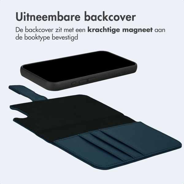imoshion Uitneembare 2-in-1 Luxe Bookcase Apple iPhone 17e / 16e - Blauw