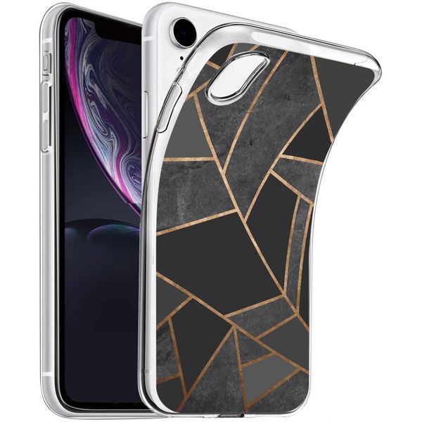 imoshion Design hoesje Apple iPhone Xr - Grafisch Koper / Zwart