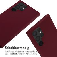 imoshion Siliconen hoesje met koord Samsung Galaxy S22 Ultra - Donkerrood