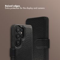 Selencia Riva Bookcase with MagSafe and phone strap Samsung Galaxy S26 Ultra - Black