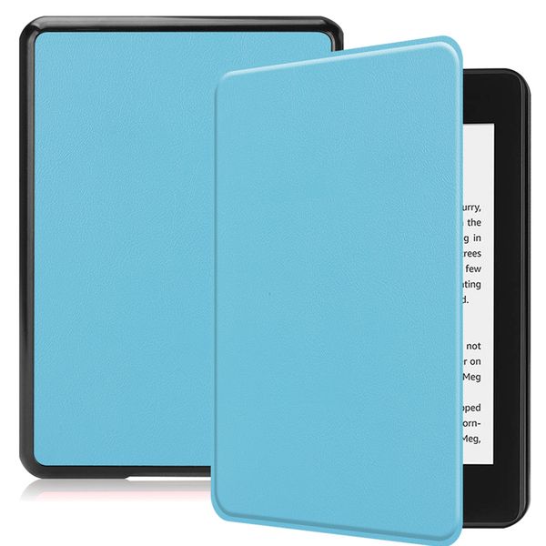 imoshion Slim Hard Case Sleepcover Amazon Kindle Paperwhite 4 (2018) - Lichtblauw