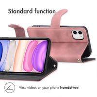 imoshion Bookcase with Strap Apple iPhone 11 - Pink