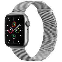 imoshion Milanees magnetisch bandje Apple Watch Series 1 t/m 10 / SE / Ultra (2) (44/45/46/49 mm) - Maat S - Zilver