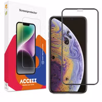 Accezz Gehard Glas Full Cover Screenprotector voor iPhone 11 Pro Max / Xs Max