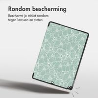 imoshion Design Trifold Bookcase Apple iPad 9 (2021) 10.2 inch / iPad 8 (2020) 10.2 inch / iPad 7 (2019) 10.2 inch - Botanica