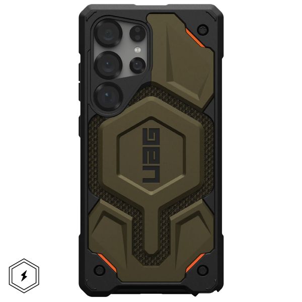 UAG Monarch Pro Backcover Samsung Galaxy S25 Ultra - Kevlar Element Green