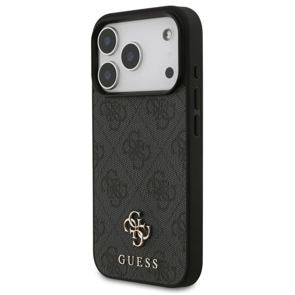 Guess 4G Metal Logo Backcover MagSafe Apple iPhone 17 Pro Max - Zwart
