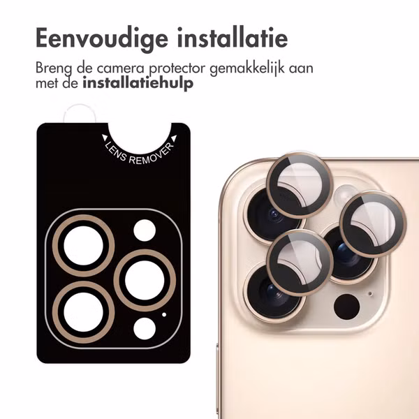 imoshion 2 Pack Camera lens protector Apple iPhone 16 Pro / 16 Pro Max - Desert / Titanium