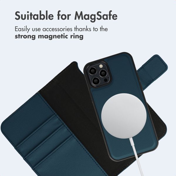 imoshion Detachable 2-in-1 Luxury Bookcase Apple iPhone 12 (Pro) - Blue