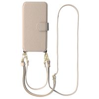 Selencia Riva Bookcase with MagSafe and phone strap Samsung Galaxy S26 - Beige