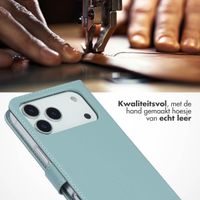 Selencia Echt Leren Bookcase Apple iPhone 17 Pro Max - Lichtbruin