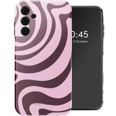 Selencia Vivid Backcover Samsung Galaxy A15 (5G) - Wavy Swirl Pink Plum