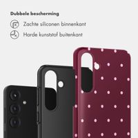 Selencia Vivid Backcover Samsung Galaxy S25 FE - Happy Dots Burgundy