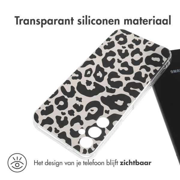 imoshion Design hoesje Samsung Galaxy A14 (5G/4G) - Leopard Transparent