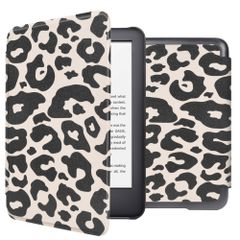imoshion Design Slim Hard Case Bookcase Amazon Kindle (2024) / Amazon Kindle (2022) 11th gen - Leopard