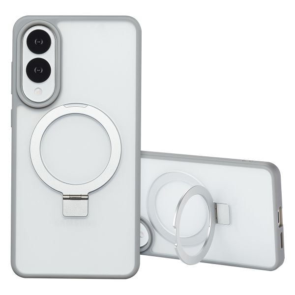 Accezz Ring Stand Backcover met MagSafe Samsung Galaxy S25 Edge - Grijs