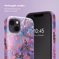 Selencia Vivid Backcover met MagSafe Apple iPhone 13 - Fresh Paint Flower Orange